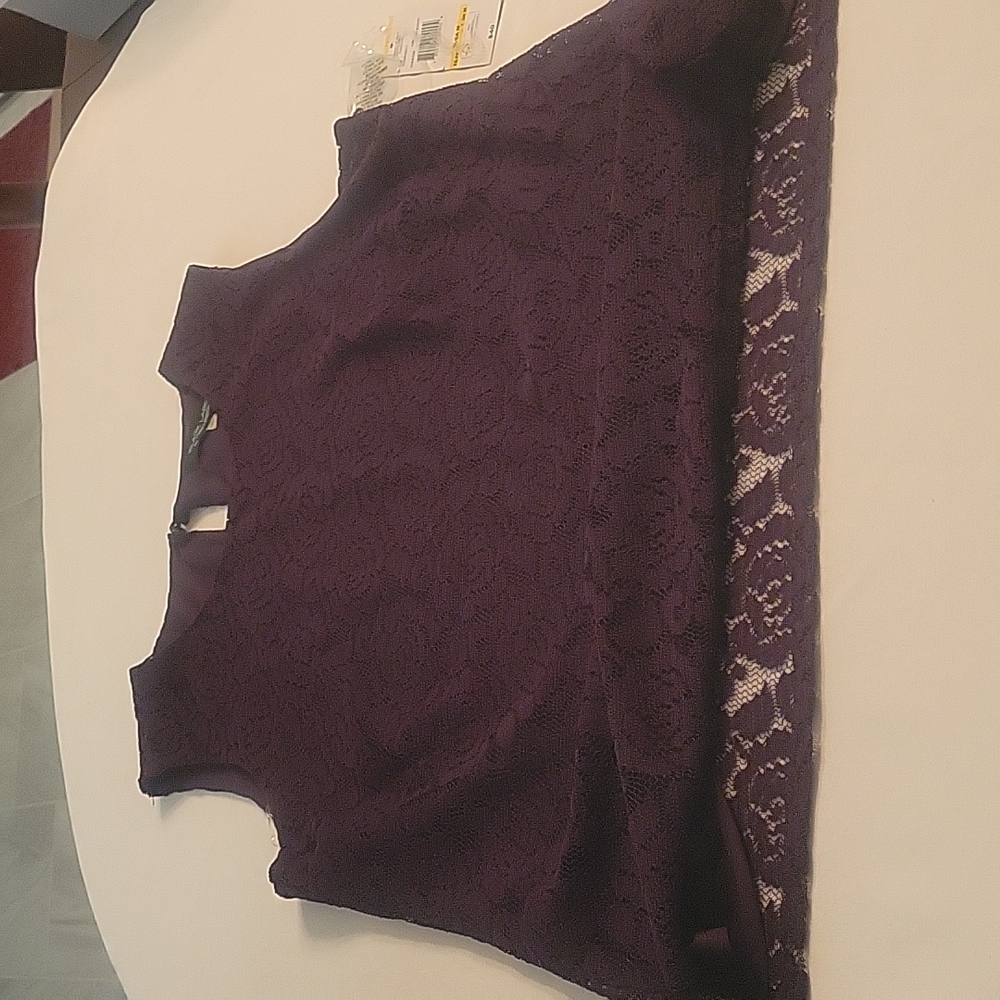 Purple Lace Top